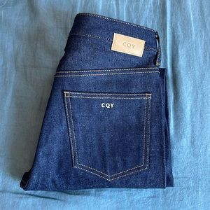 CQY 100% Cotton Slim Indigo Selvedge Denim